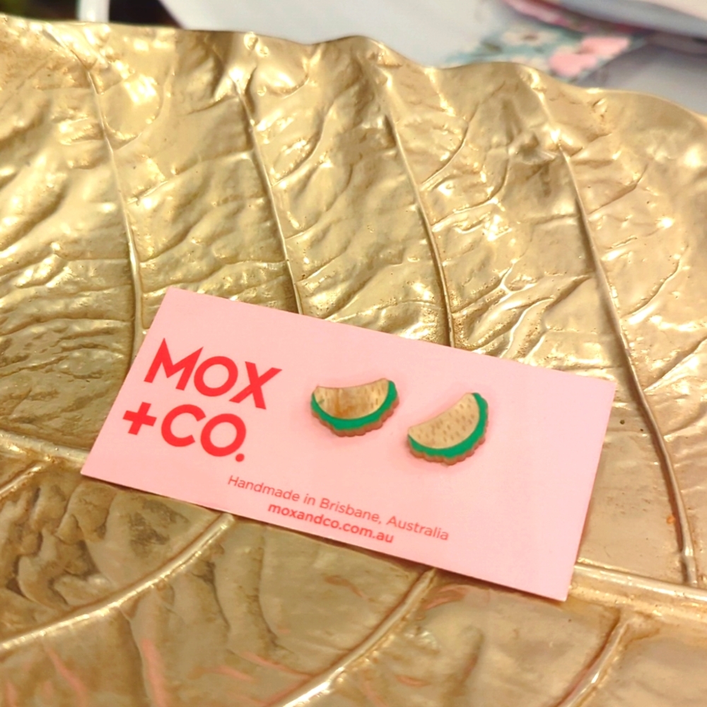 NWT/IP 🦘💕MOX & CO💕🦘 acrylic Studs Sterling Posts/Bks 🌮TINY LITTLE TACOS! 🌮